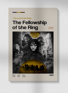 The Fellowship of the Ring Vintage-Inspired Movie Poster